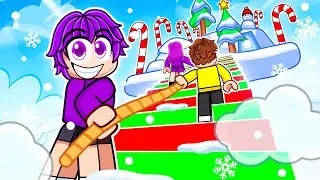 Building A Staircase To The NORTH POLE in Roblox&hellip;