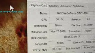 ASUS Gtx 1080 turbo