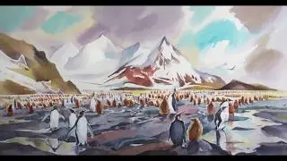 David McEown paints Antarctica