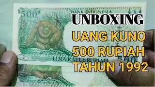 UNBOXING UANG KUNO 500 RUPIAH ORANG UTAN NOMOR SERI CANTIK