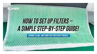 How to replace and install filters on an EJAEE Inflatable Paint Booth