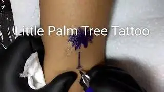 Miami Little Palm Tree Tattoo by Ettore Bechis