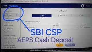 SBI CSP CASH Deposit  AEPS Deposit Kaise Hota hai #SBI #bank #Cashdeposit #aeps 