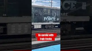 Train tracks are charged so be careful | Chicago L Trains |