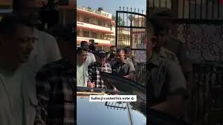 Salim Khan casted his vote at bmc election 2026....   #salimkhan #election #e24