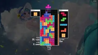 TETRIO 2-Wide spike practice (8 ren 28 spike)