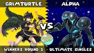 CT # 12 | Grimturtle (Dark Pit) vs Alpha (Dark Samus) | Winners Round 2 | SSBU Smash Ultimate