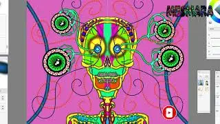 Funkadelic Skull | Psychedelic Art Work | Digital Art | Mesmara07 |