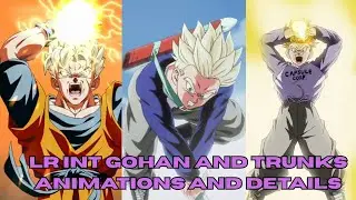 LR INT Gohan And Trunks Animations And Details | Dokkan Battle Winter time Campaign