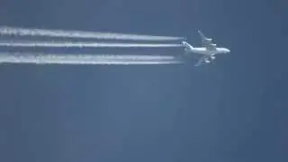 A380 Korean ICN-CDG KAL901 FL340 Turnhout-BE