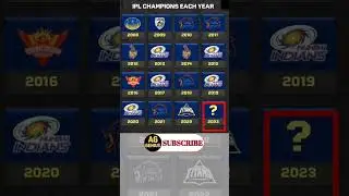 | IPL Champions Each Year | IPL 2023 Champions | IPL 2023 final Match | CSKvsGT Final Match | #csk