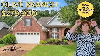 Inside $279,900 Olive Branch MS Home For Sale | 100% Financing Area USDA | Center Hill Schools