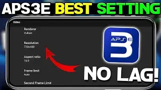 🔥 Aps3e Emulator Best Settings For All Android Phones | Fix Lag And Crashes In Aps3e PS3 Emulator