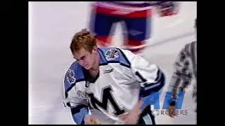 OHL Mar. 10, 2000 Philippe Lakos,TOR v Neil Posillico,OSH Toronto St. Michael's Majors Oshawa Genera