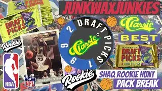 Classic 1992 Draft Picks Basketball Pack break Shaq Rookie and Hall Of Fame Player Shaq Auto Hunt