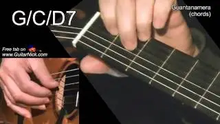 GUANTANAMERA (chords): Guitar lesson + TAB by GuitarNick