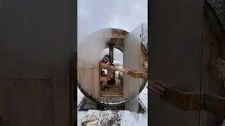 getting a barrel sauna was probably the best decision ever!!! such a gem!! #barrelsauna #sauna #diy