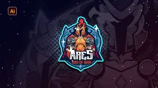 Esport Logo Ares - Timelapse Drawing using Adobe Illustrator