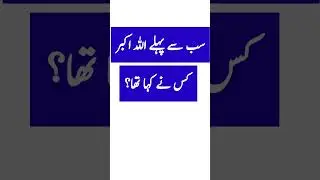 Islamic General Knowledge Question Answers || Urdu Sawal Jawab #quran #islam #gk #tiktok #paheliyan