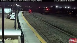 Very Nice EB Locomotive Consist passing Kingman on the Evening of 06/22 (MUST WATCH)