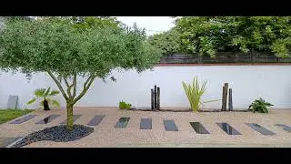 Aménagement du tour de piscine avec PAS JAPONAIS Ardoises !!! Avant/Après - JARDIN SUR MESURE