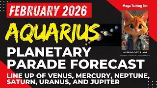Aquarius horoscope - February 2026 planetary parade
