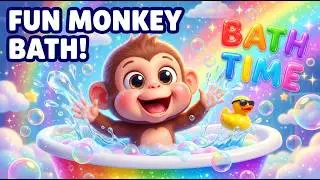 Monkey Bath Time Song 🐵🛁 | Fun Splash & Bubbles for Kids | Mast Meloni