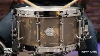 Dunnett Classic 14x7 Model K Kast Bronze Snare Drum w/ Die Cast Hoops - Calico Patina (714K-CALPDC)