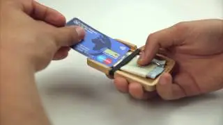 Minimalist Designer Wallet Made of Wood