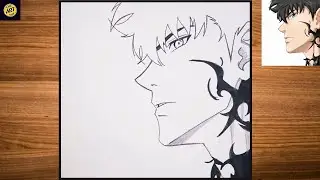 How to draw Sung Jin-woo from SOLO LEVELING step-by-step | anime drawing easy step by step 