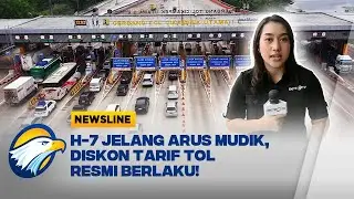 Hari Pertama Diskon Tarif Tol, Jakarta-Cikampek Mulai Padat - [Newsline]