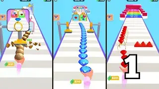Gem Run: Gem Stack Game - Gameplay Walkthrough Part 1 Levels 1-20 (Android,iOS)
