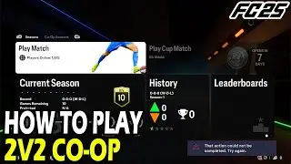 Как играть в кооперативном режиме 2 на 2 в EA FC 25