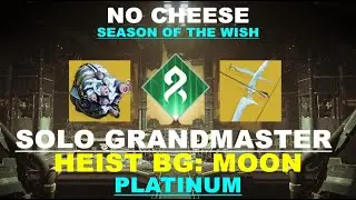 Solo Grandmaster Heist Battleground Moon - Hunter (NO CHEESE) | Season of the Wish