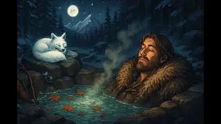 Frozen Fantasy Hot Spring  Deep Sleep Ambient Music  Pixel Art RPG Vibe for Stress Relief & Focus