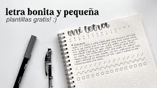 APRENDE A HACER LETRA PEQUEÑA Y BONITA 🤍 tips + plantilla gratis :)