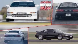 Honda Power smashes them all! K-series powered MR2s at Runway Thrash