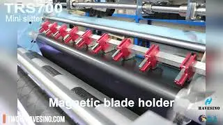 TRS700 Mini Slitter for Nylon Taffeta Label Slitting