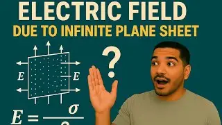 Electric charge and field 11 || Electric field due to infinite plane sheet derivation||