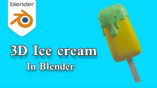 3D Ice cream Modeling & Material | Blender Tutorial for Beginners