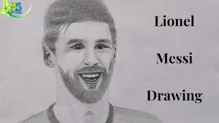 How To Draw a Realistic Lionel Messi // Messi's Smiling face Drawing Tutorial (Step by step)