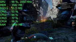 Mass Effect: Andromeda on GeForce GTX 1060 6Gb - 1080p Ultra Settings