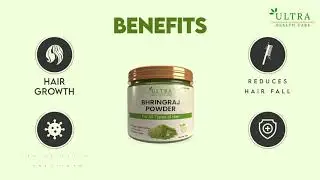 Ultra Healthcare Natural Bhringraj|Eclipta Alba Powder|For Hair Care | Hair Growth |100%Pure (100g)