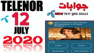 Telenor Test Your Skills 12 July 2020 | TELENOR Daily quez session | The Awais Show