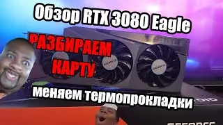 Обзор карты RTX 3080 EAGLE | Разбираем и меняем термопрокладки