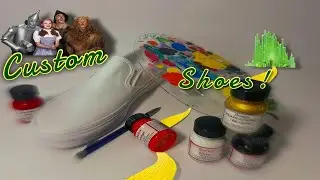 How I turned boring white shoes into WIZARD OF OZ CUSTOMS!