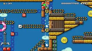 Mario's Auto-Rescue / 全自動救出作戰! by The Hope 🍄 Super Mario Maker 2 ✹Switch✹ #aod