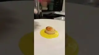 Roasted Diver Scallop with Corn Velout&eacute; #scallops #corn  #chef