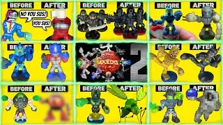 Custom Akedo Warriors Compilation #2 DIY Optimus Prime, Among Us, Sonic, Dr Eggman, Batman  More