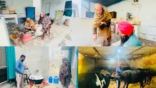 ਘਰੇ ਬਾਹੀ ਨੂੰ ਚੜਾਈ ਕੜਾਹੀ।। Dullat vlogs#villagerlifestyle#dullatvlogs 
